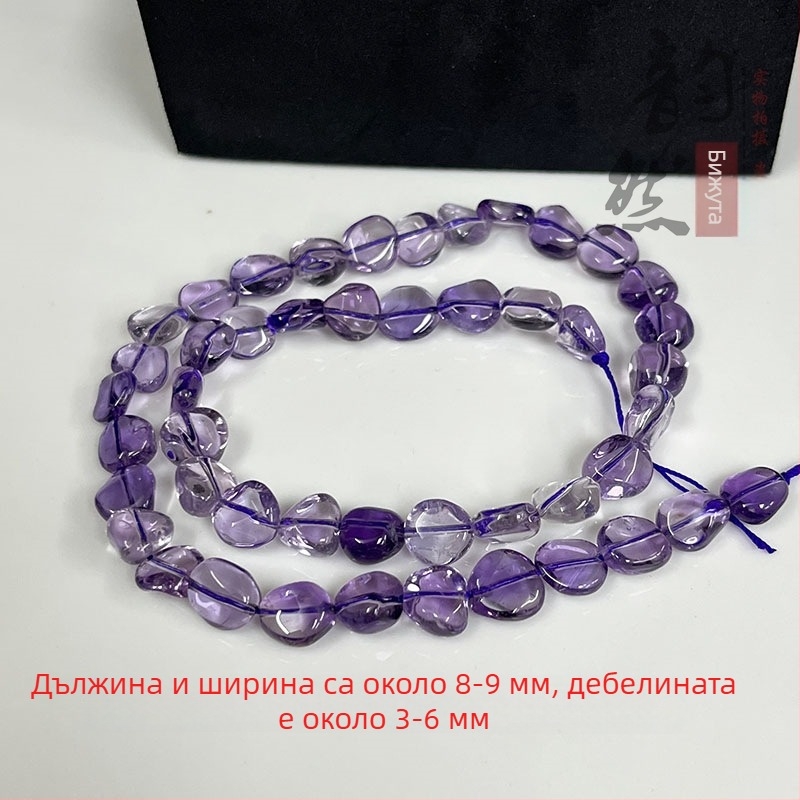 Аксесоари - аметистови свободни мъниста, полирани мъниста с форми за модни бижута
