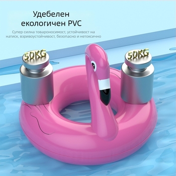 Детски плувен пръстен, дебел PVC, устойчив на преобръщане и изтичане на въздух, различни дизайни, голяма плаваемост за открити води