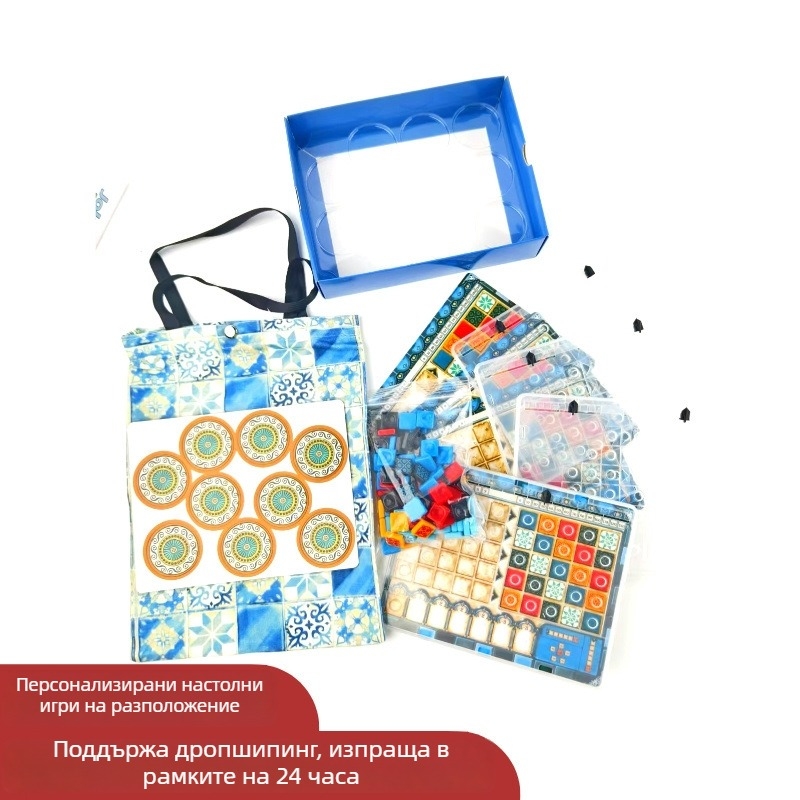 Tile Story Mini Portable Travel Edition — Акрилни карти за настолна игра, за възраст 15–35 години