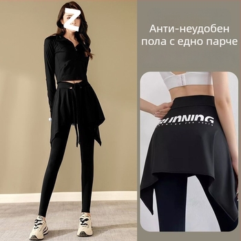 Дамски велосипедни къси панталони със скрита пола за покритие - бързосъхнеща нейлонова материя, зимен сезон, за каране