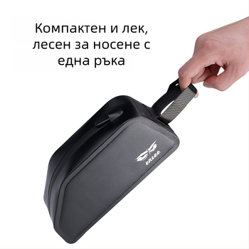 ENLEE Чанта за горна тръба на велосипед, водоустойчива, обем 1.5 л, за планински и шосейни велосипеди, TPU