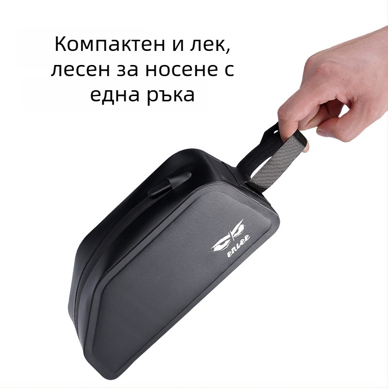 ENLEE Чанта за горна тръба на велосипед, водоустойчива, обем 1.5 л, за планински и шосейни велосипеди, TPU