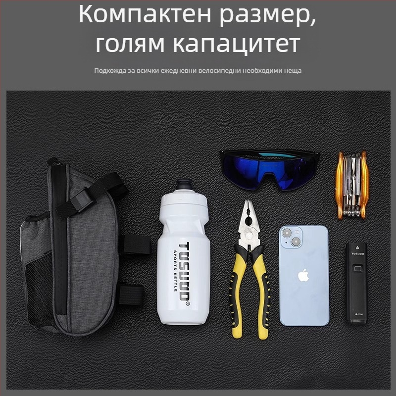 Задна чанта за MTB велосипед – водоустойчива, капацитет 1,5 л, с подплата, материал Snowflake Dragon Dance Cloth, марка Captain of the Tower