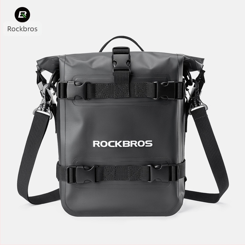 Rockbros мотоциклетна чанта за багажник — водоустойчива, PVC+POM, 5 л, модел 30140103001
