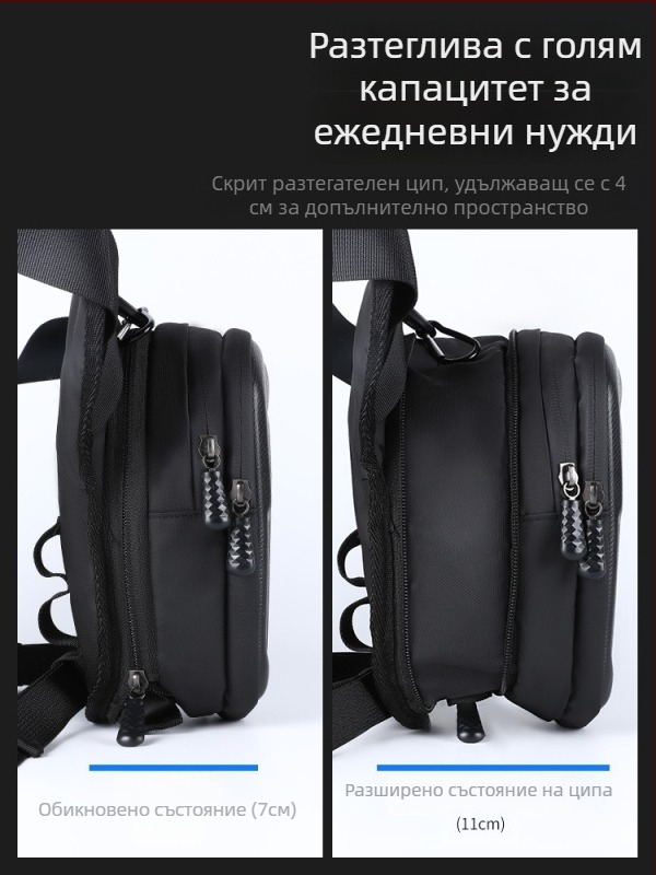 Чанта за велосипед EVA твърд корпус, водоустойчива, кръстосана презрамка за талия и крак (Материал: EVA+PU; Марка: Linding; Модел: 2; Капацитет: 1; Водоустойчива)