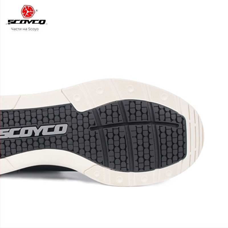 Scoyco мотоциклетни ботуши за каране – дишащи, водоустойчиви, антихлъзгащи, ударопоглъщащи, удароустойчиви