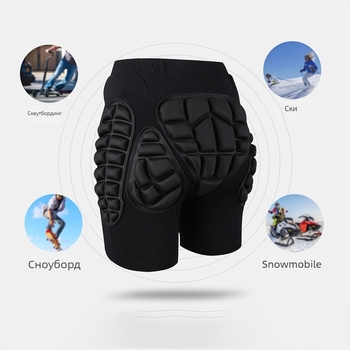 Хип протектори за кънки и колоездене, дебели вътрешни протектори, спандекс основа (Марка: Topwise; Защитни части: талия; Основен материал: спандекс; Приложими лица: възрастни; Приложими спортове: ски, колоездене, кънки, сноуборд)