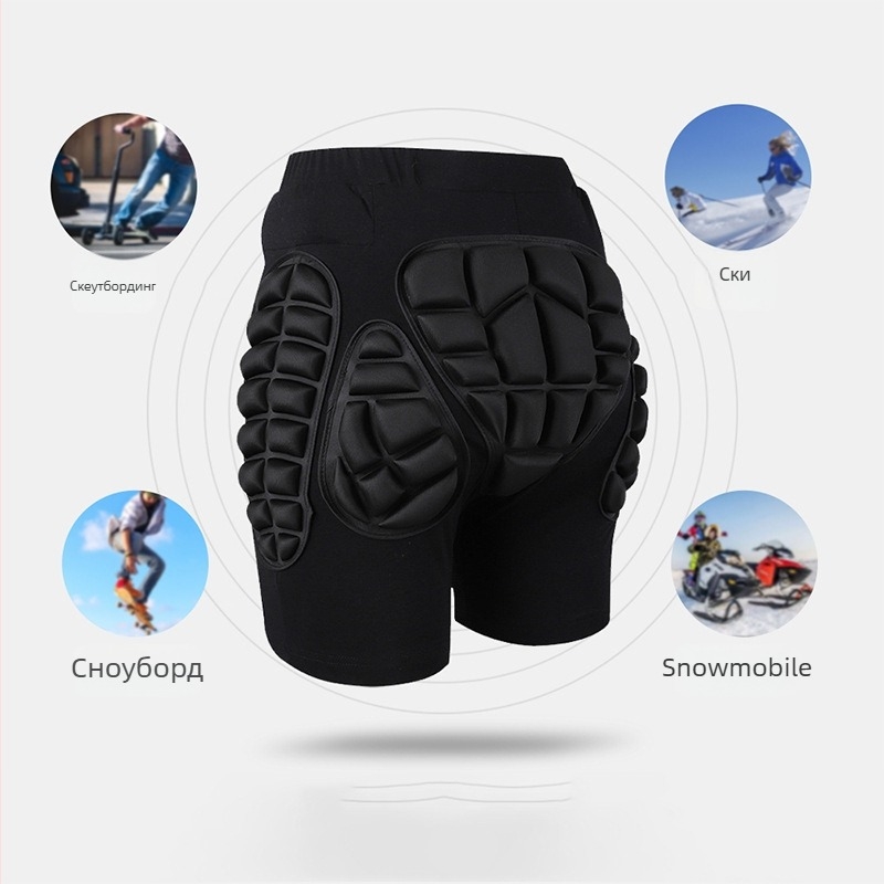 Хип протектори за кънки и колоездене, дебели вътрешни протектори, спандекс основа (Марка: Topwise; Защитни части: талия; Основен материал: спандекс; Приложими лица: възрастни; Приложими спортове: ски, колоездене, кънки, сноуборд)