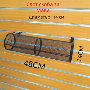 Стенно държач за ленти за глава от ковано желязо за възрастни и деца