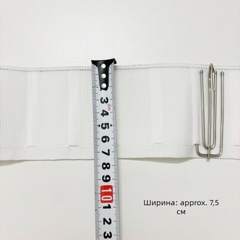 Лента за завеси с четирипрътови куки, полиестер и памук, персонализируемо, Neutral марка, модерен стил