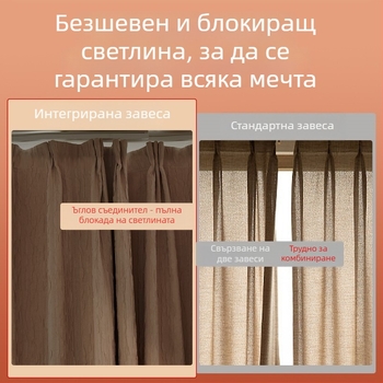 Завършена релса за завеси, графен, тиха плъзгаща система, арково‑хоризонтално регулиране, модел SI стандарт