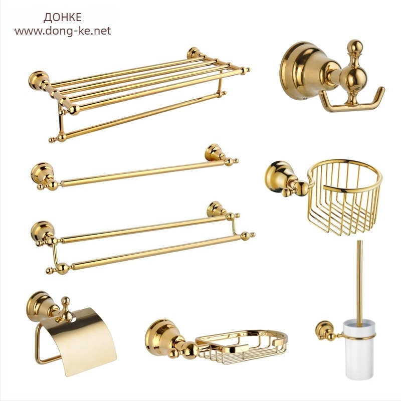 Стойка за кърпи Dongke – цинкова сплав + неръждаема стомана + мед, персонализирана повърхностна обработка, персонализируеми слоеве, за съхранение