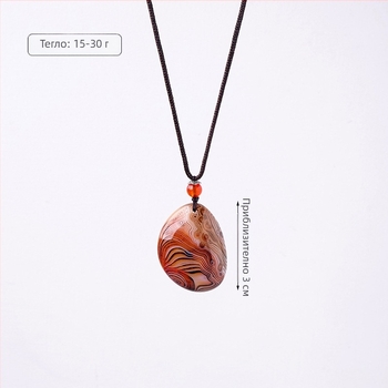 Висулка от агат - Appen Crystal Crafts, естествен агат, кристален камък, модерен минималистичен дизайн, PP опаковка