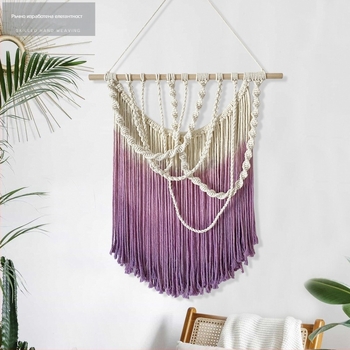 Памучен гоблен, ръчно тъкан, правоъгълен, стил Нова китайска естетика, дневна декорация