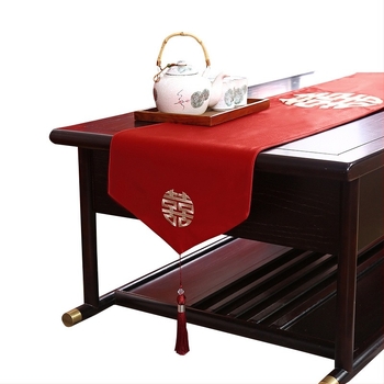 Сватбена дълга декоративна лента за маса, полиестерна тъкан, фестивален модел, марка Xinxin