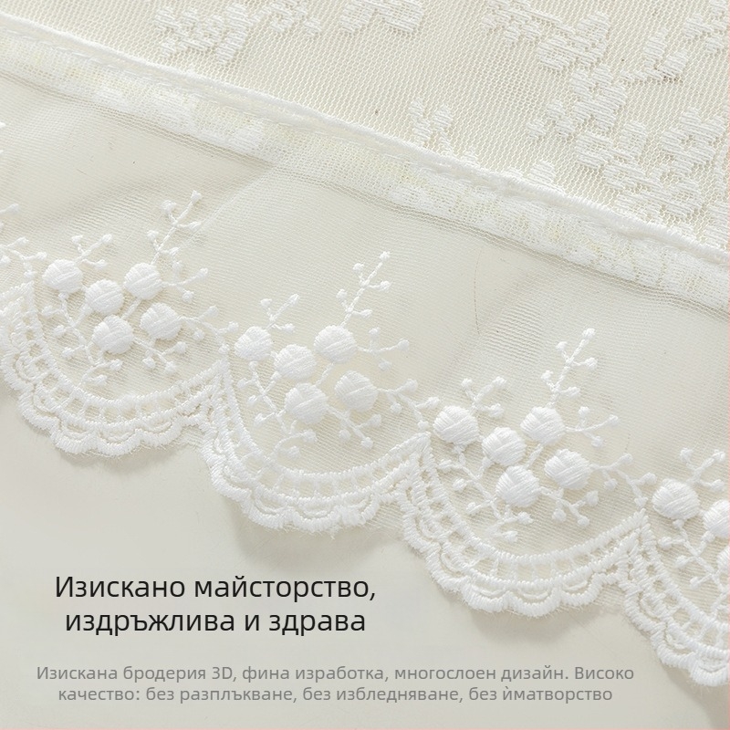 Дантелено кръгло покривало за кафе масичка за дневната