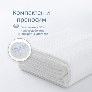 Еднократна хавлия за баня – 100% растителни влакна, единична опаковка, удебелена тъкан, обикновено тъкане, абсорбция на вода 0–5 s, възможна персонализирана обработка, налична частна марка