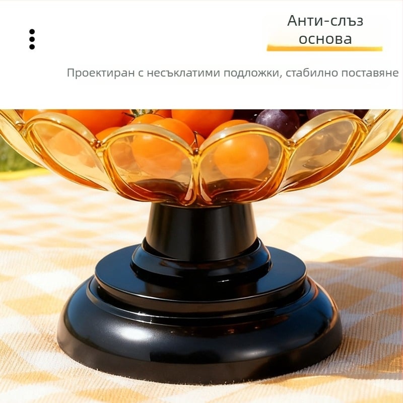 Плодова чиния, акрил, ретро лукс стил, едноцветна, 2025 г.