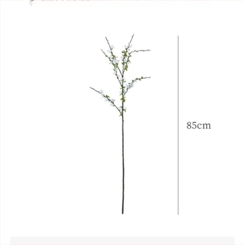 Изкуствени клончета Snow Willow – коприна цветя, ръчно изработени: рисуване, стилизиране, релеф – за домашна декорация