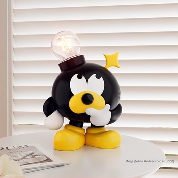 LED настолна лампа‑украса от смола, прост и модерен стил, инжекционно формована