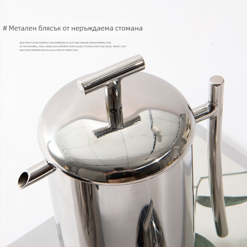 Left gu Неръждаема стомана чайник декоративна фигура — модерен минимализъм, декорация за всекидневната