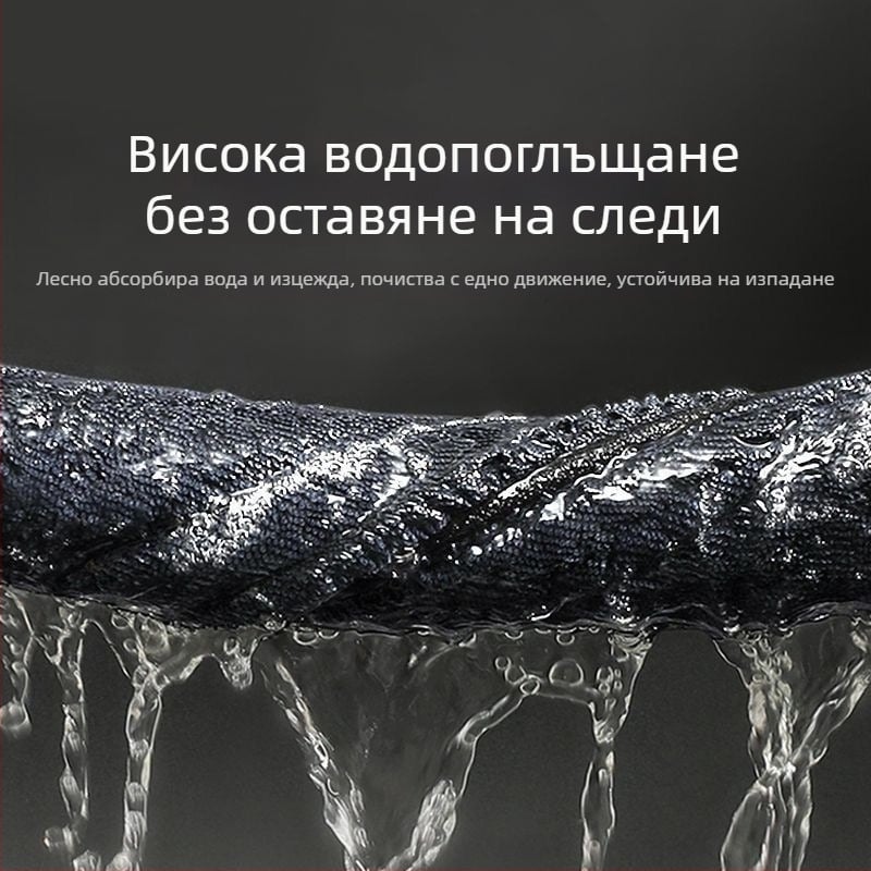 Pluche кърпа за автомобил от ултра фини влакна – попивна, не оставя власинки, удебелена, код Y0056