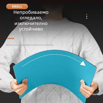 Акрилно огледало за грим, стенно огледало с монтаж с лепило, огледало за облекло с висока дефиниция за дрехи и гардероб