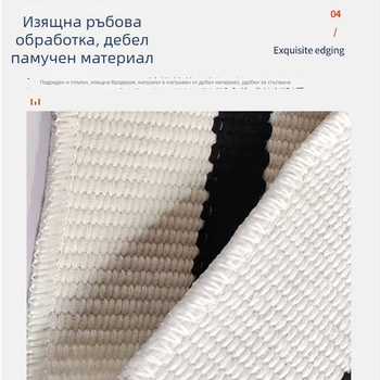 Килим за веранда с райета, машинно пране, подходящ за вътрешни и външни помещения, анти‑плъзгане и устойчив на зацапване, тъкана шарка