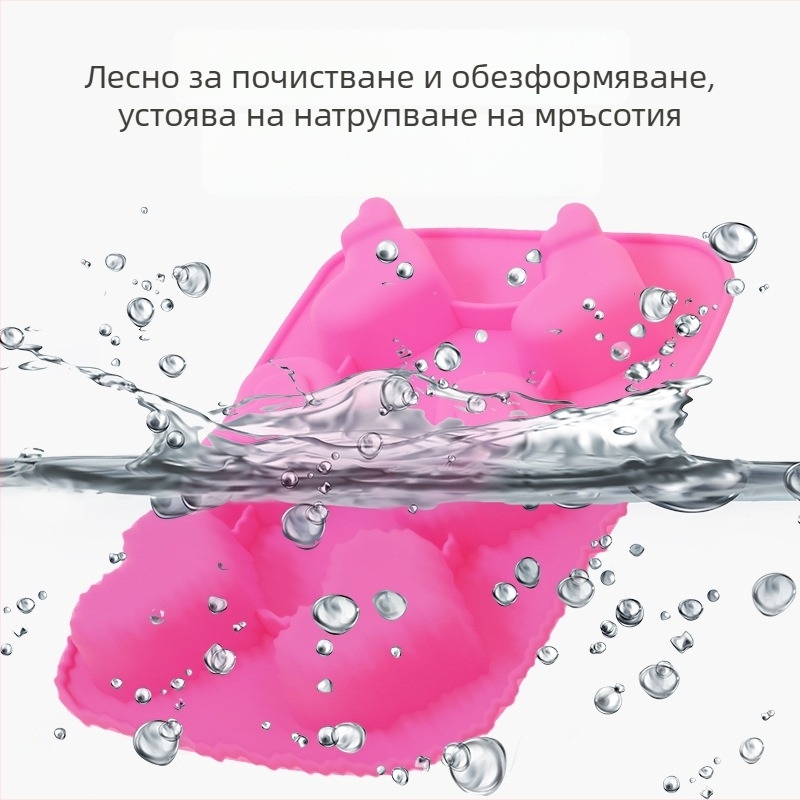 Силиконова форма за мус с форма на сърце, модел JSC379