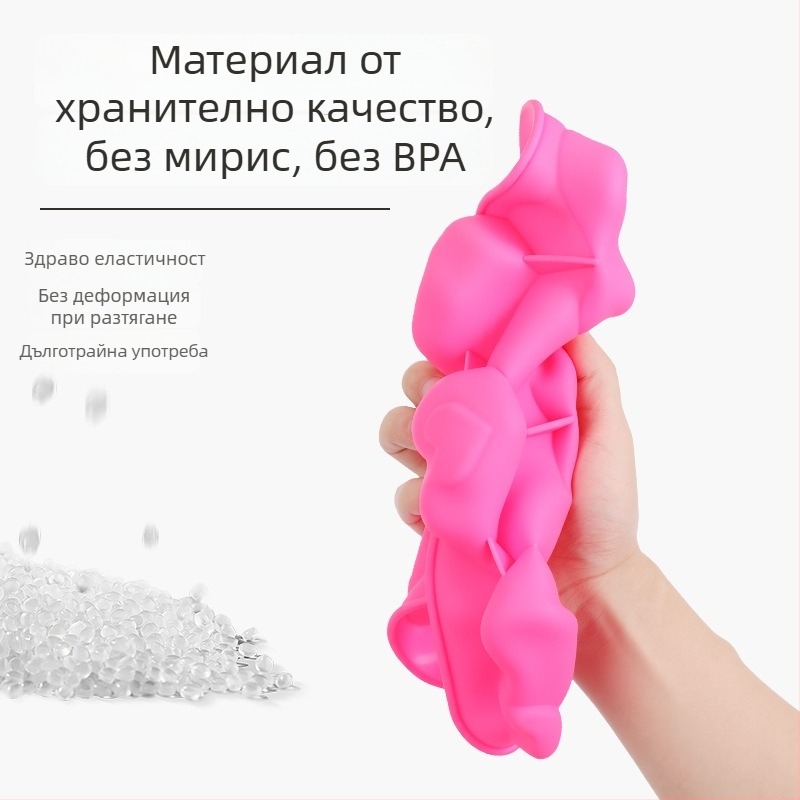 Силиконова форма за мус с форма на сърце, модел JSC379