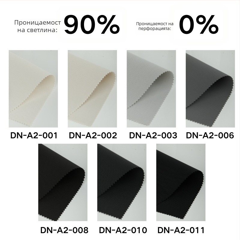 Ролетни щори с огнеустойчив плат B1 — полиестер + ПВЦ, по поръчка, за офиси и търговски пространства, възможности на затъмнение: 0%, 1%, 3%, 5%, пълно/прозрачно/частично затъмнение