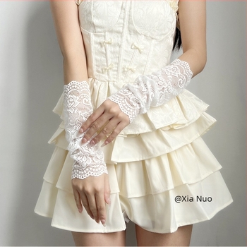 Слънцезащитни ръкавели с дантела, нейлон >96%, UV защита, за шофиране и колоездене, лято 2025