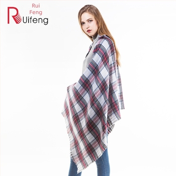 Шал Ruifeng — декоративен аксесоар за есен и зима, плоска тъкан (plain weave) и обща дължина