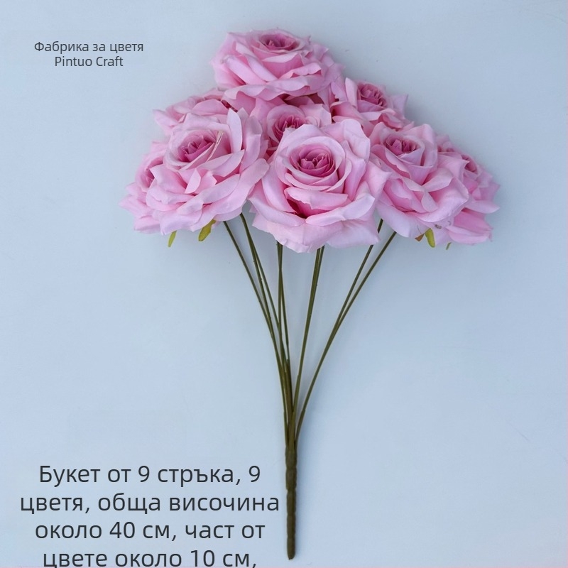 Изкуствени рози от коприна – аранжировка за сватбена арка и стенна декорация | Марка Pinto; Материал: коприна; Вид: роза; Приложение: сватба, открити пространства, фотографски реквизит