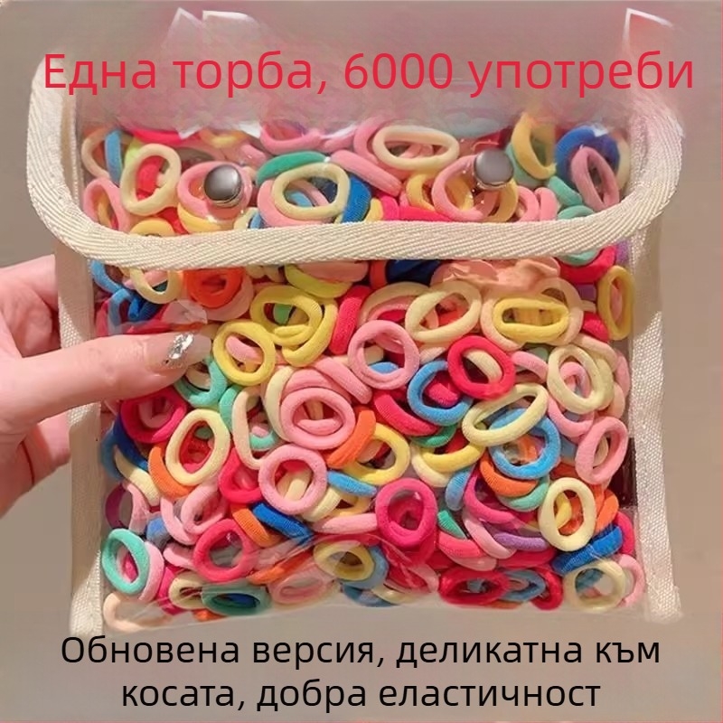 Детска лента за коса, еластична и нежна към косата, сладък кръгъл стил, пролет 2025