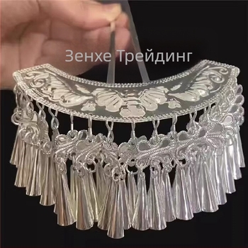 Украса за глава с етнически стил, метален материал, форма: ресни, електроплакиране (Материал: метал; Стил: етнически; Форма: ресни; Обработка: електроплакиране; Година на пускане: пролет 2025)