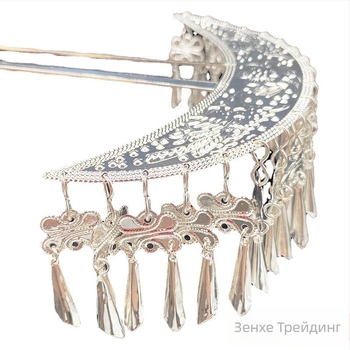 Украса за глава с етнически стил, метален материал, форма: ресни, електроплакиране (Материал: метал; Стил: етнически; Форма: ресни; Обработка: електроплакиране; Година на пускане: пролет 2025)