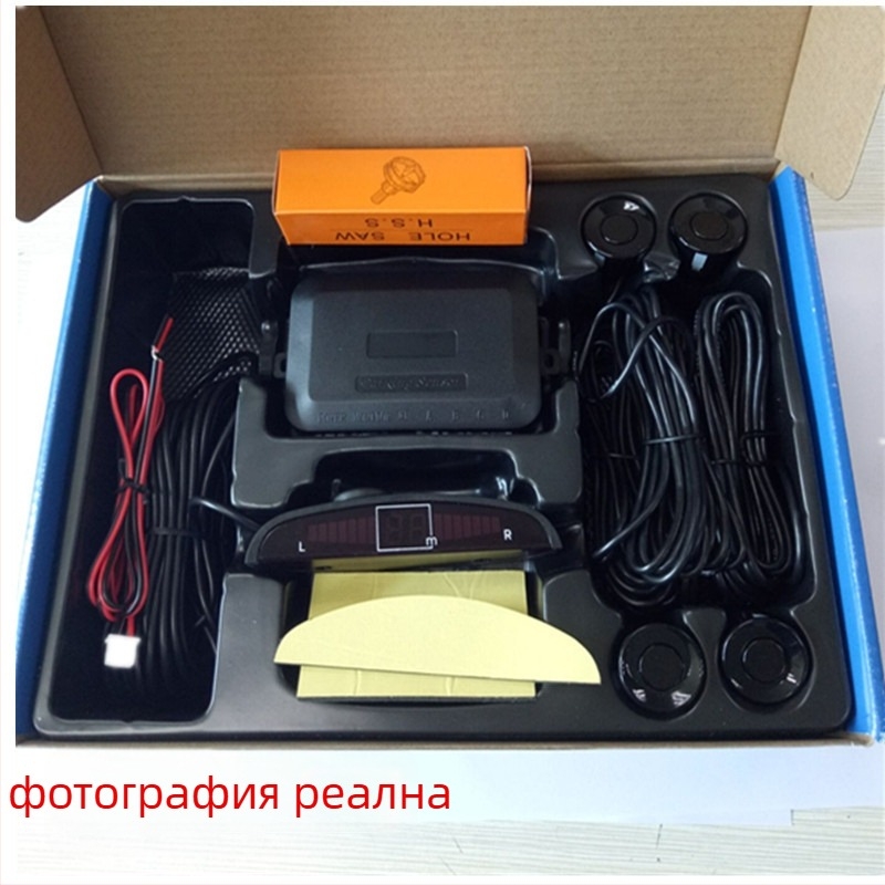 Заден радар за обратно виждане с 4/6/8 сонди, звуков сигнал и реален глас, двуядрен полукръгъл дисплей, предно и задно радарно изображение, модел CQ-1401