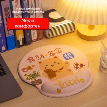 Силиконова киткова подложка за мишка, марка MONTIAN/Dreamdays, модел GEL-06, силиконова материя, термичен трансфер, печат на лого
