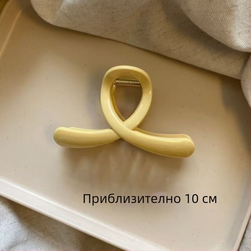 Пластмасова щипка за коса с мотиви морска звезда и цветя, дамски аксесоар, пролет 2025, неформален стил