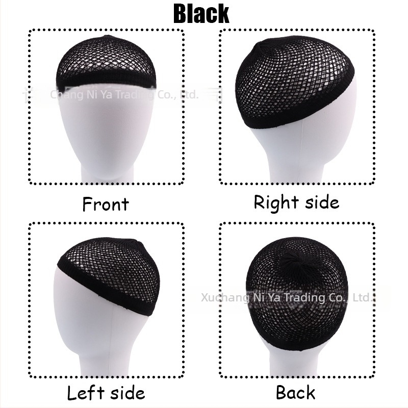 Шапка за перука с високоеластична мрежа за коса, двукрайна дълга мрежа за оформяне на перука, 20 g