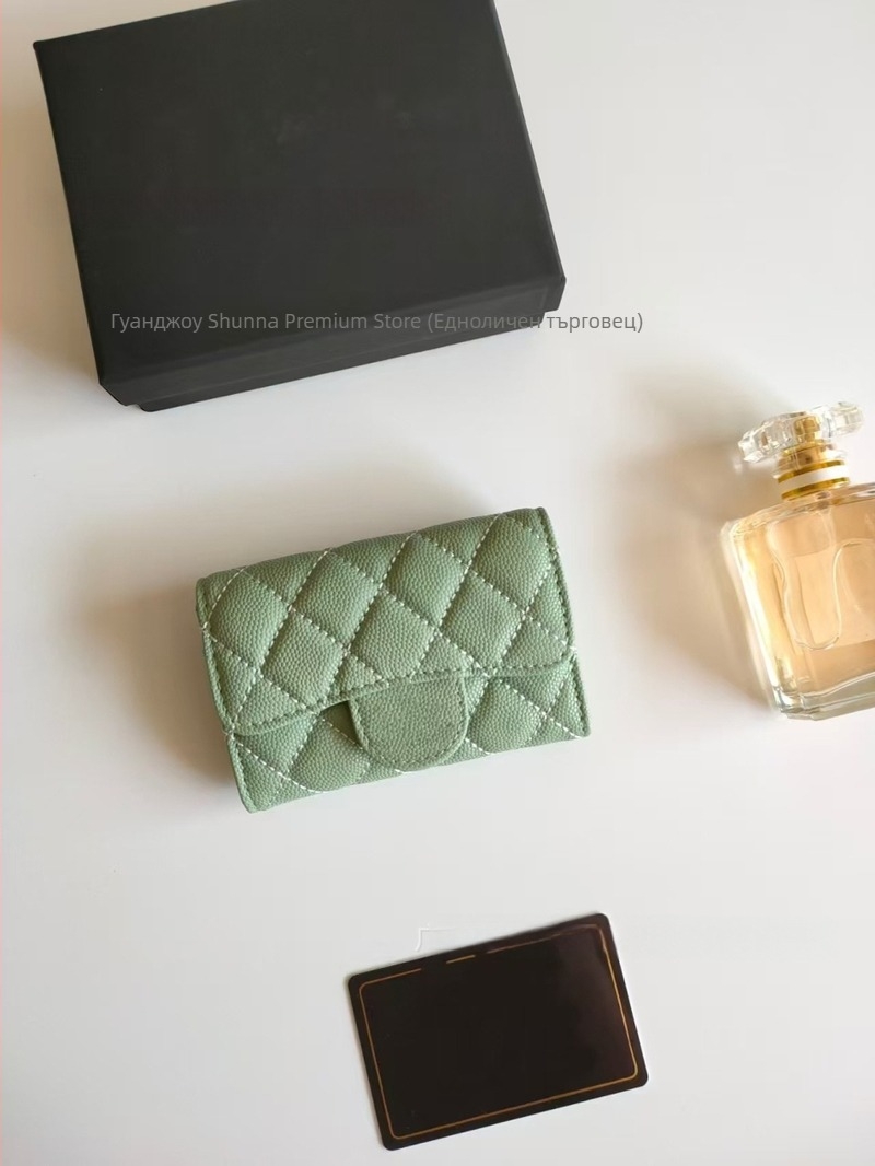 Монетник от естествена кожа, дамски, едноцветен, първи слой телешка кожа, подплата от телешка кожа, пролет 2025, износоустойчив за ежедневна употреба