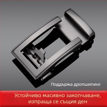 Автоматична катарама за мъжки колан – сплав, правоъгълна форма, стил бизнес
