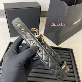 Пояс за жени с медна овална катарама, гладък дизайн, буквено оформление, casual стил