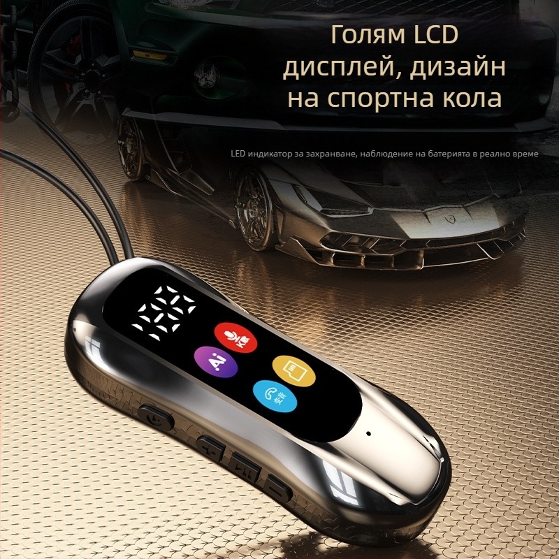 Караоке лавалер Bluetooth ушни слушалки с клип за ухо – Bluetooth 6.0, двойно свързване, поддръжка за карта памет, реверберация и шумопотискане