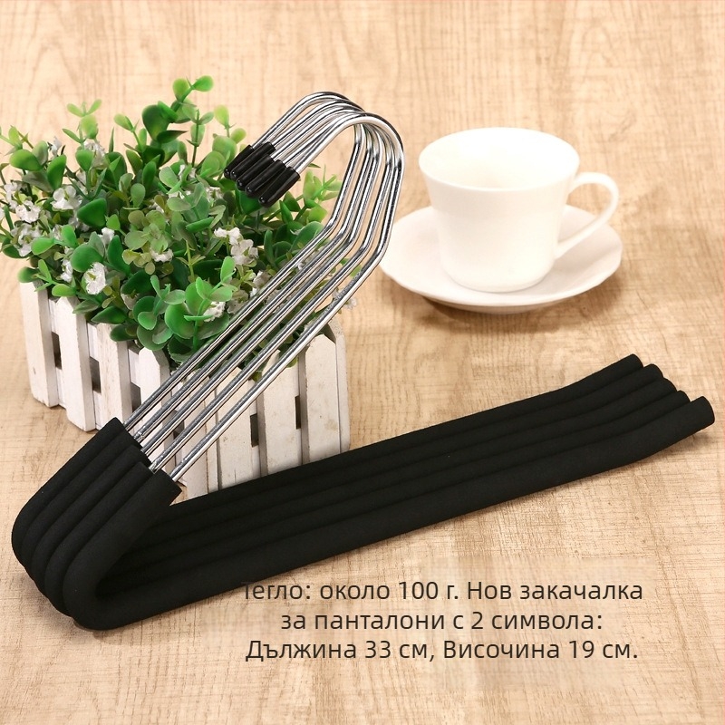 Law Exhibition Неплъзгащ се държач за панталони със многофункционални клипове – метален органайзер за дрехи, пакет 200 бр