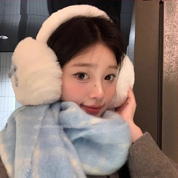 Sydney плюшени earmuffs с панделка за зимата – унисекс, възрастни, базов/корейски стил, монохромен модел, запазват топлината, подходящи за училище и пътуване, зима 2025