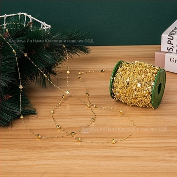 DIY бижутерийни аксесоари — звезда с пет точки, електроплатирани акрилни мъниста и верижни украшения