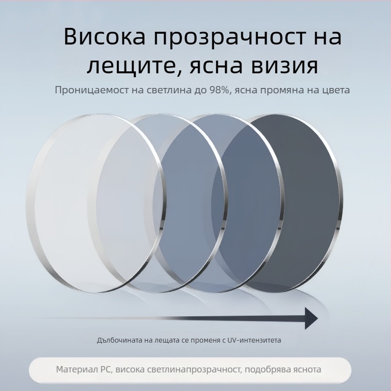 Велосипедни очила унисекс, паметна пластмаса, сменяеми лещи, плоски лещи