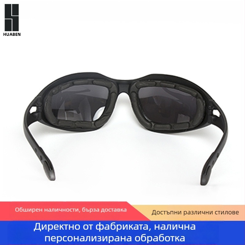 C5 тактически очила за открито - пълна рамка, ветроустойчиви, унисекс, сменяеми лещи, материал PC (Диоптър: 0)